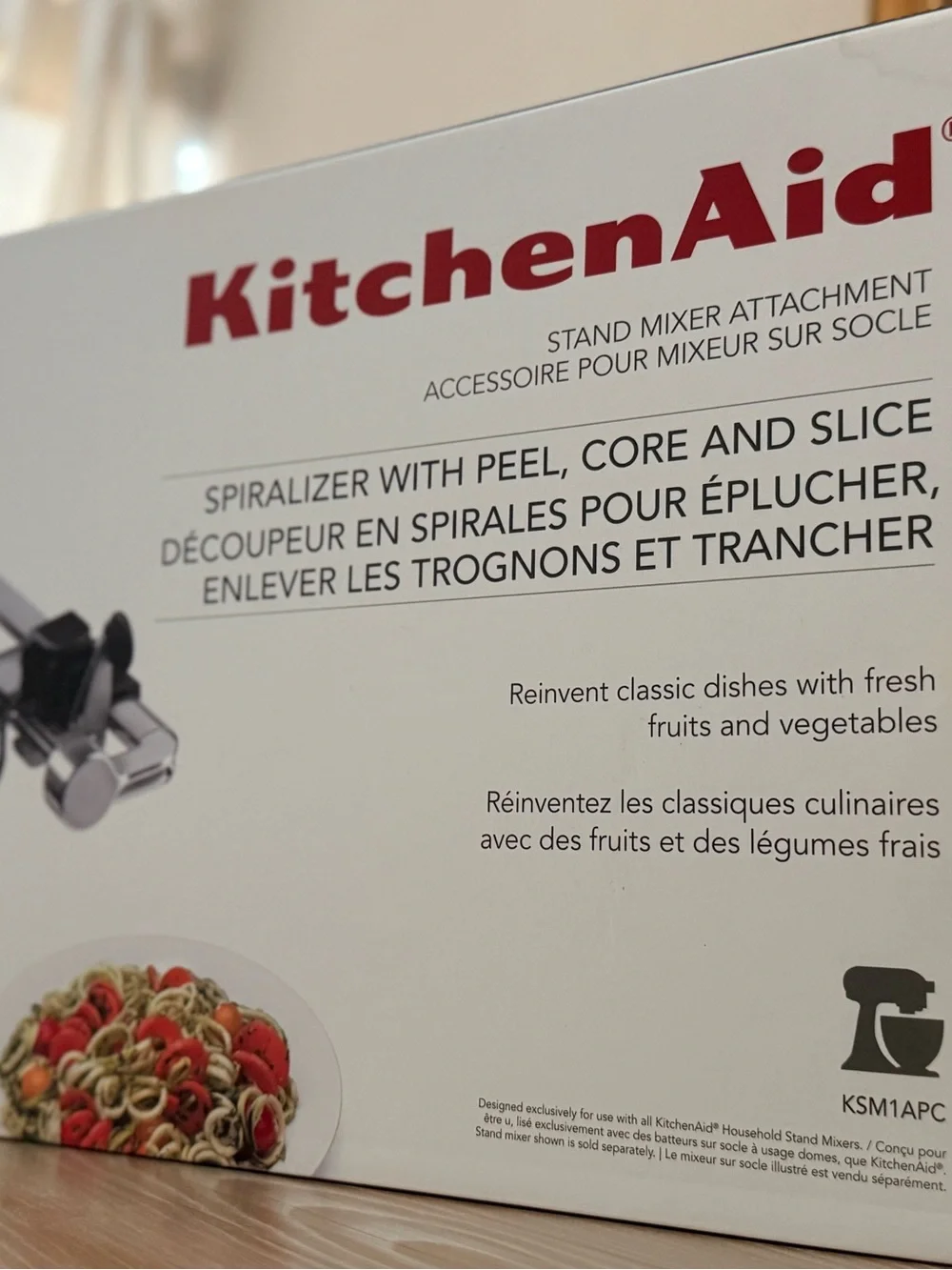 KitchenAid Spiralizer Attachment for Stand Mixers Open Box